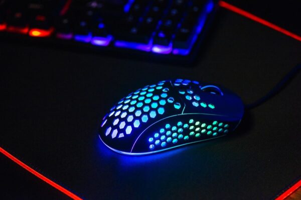 ART wire computer mouse USB A dpi with light AM-99 black