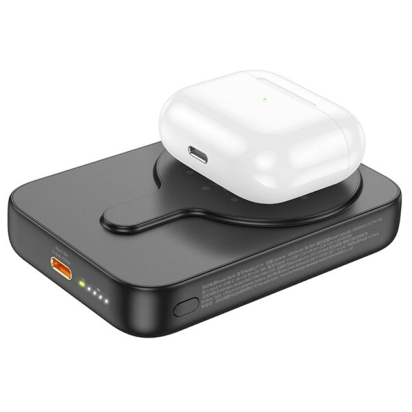 HOCO powerbank 10 000 mAh compatible with MagSafe PD QC3.0 2A 20W J117A black – Bild 4