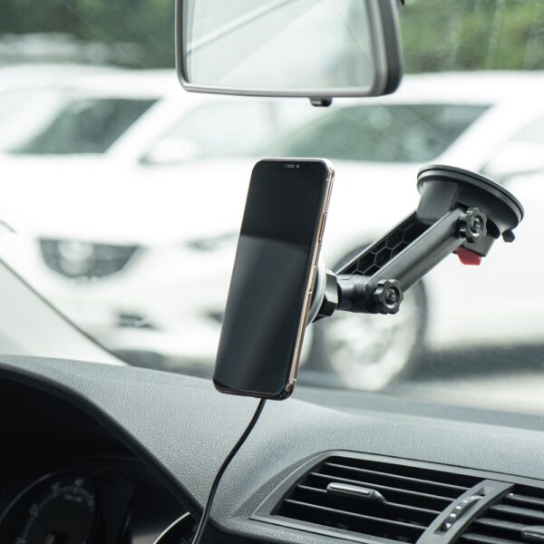 FORCELL car holder to center console/window with wireless charging support MagSafe 15W HS2 – Bild 3