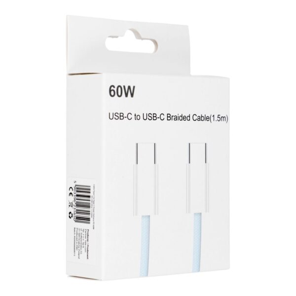 Cable Type C to Type C PD QC3.0 3A 60W C263 1,5 m blue – Bild 2