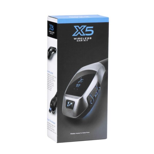 Transmitter FM bluetooth + USB reader + memory card reader X5 black sliver – Bild 4
