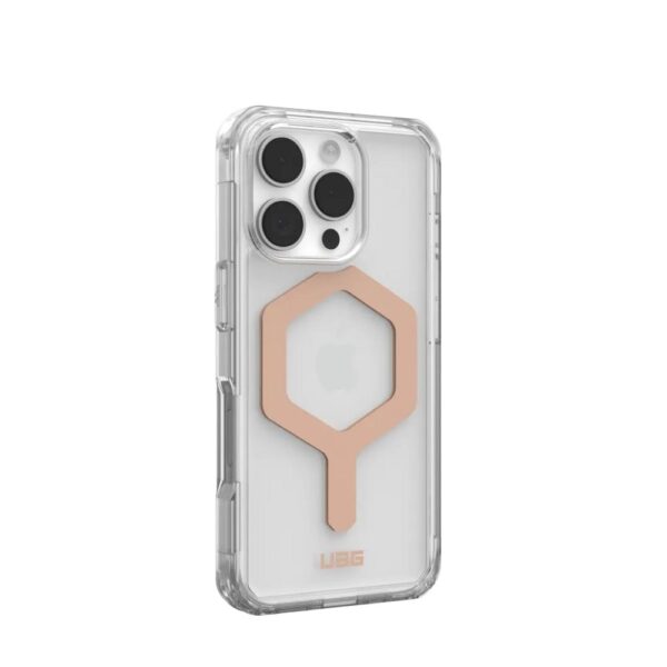 Case (UAG) Urban Armor Gear Plyo compatible with MagSafe for IPHONE 16 Pro ice / rose gold – Bild 3