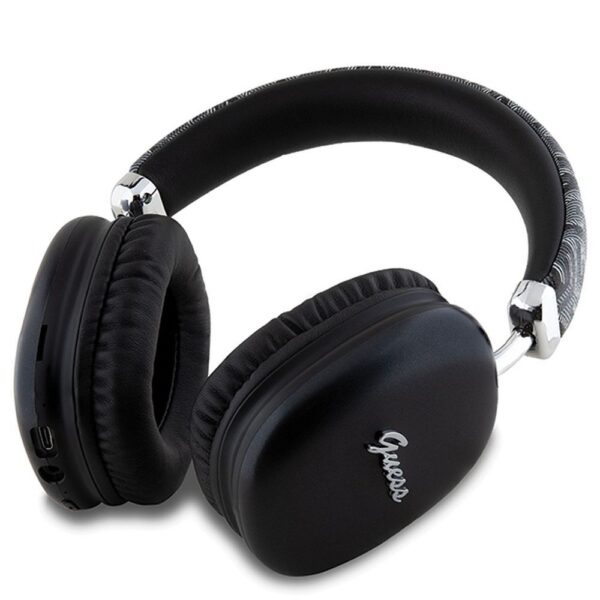 GUESS wireless headphones bluetooth GUBHK1GCTCSK (Gcube Metallic Script Logo) black – Bild 3