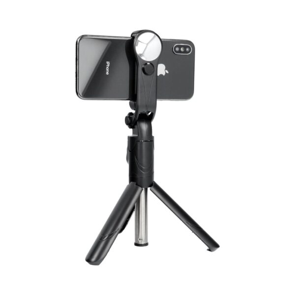 Combo selfie stick with tripod and remote control bluetooth with mirror black SSTR-11 – Bild 2