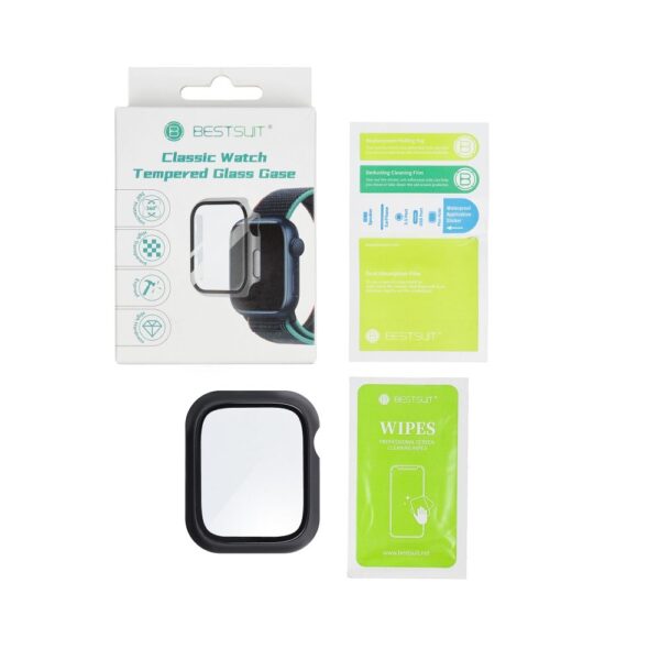 Bestsuit Case with Hybrid Glass for Apple Watch 10 46mm - transparent – Bild 2