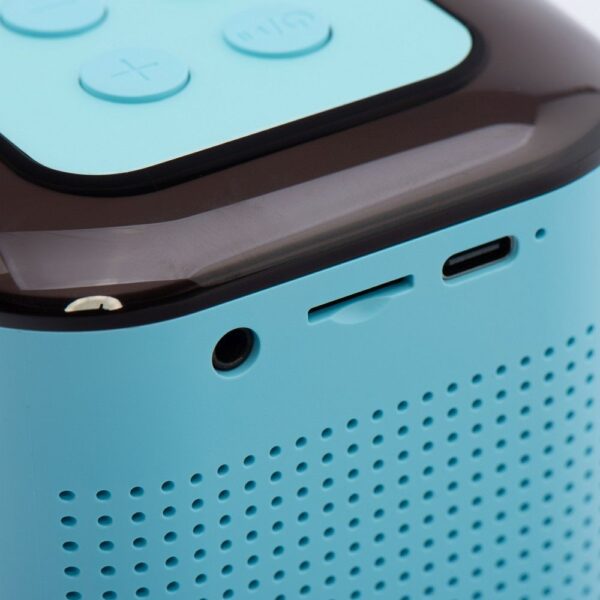 Speaker bluetooth Mini + wireless microphone LED Y1 blue – Bild 5