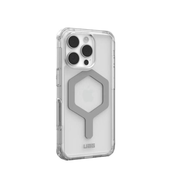 Case (UAG) Urban Armor Gear Plyo compatible with MagSafe for IPHONE 16 Pro ice / silver – Bild 3