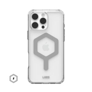 Case (UAG) Urban Armor Gear Plyo compatible with MagSafe for IPHONE 16 Pro Max ice / silver