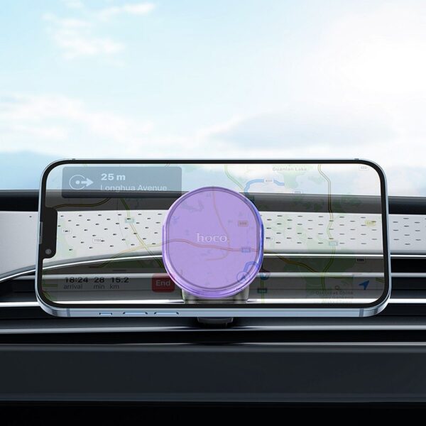 HOCO magnetic car holder for air vent H1 romantic purple – Bild 3