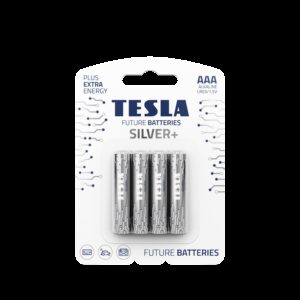 TESLA alkaline battery R3 (AAA) SILVER+ [4x120] 4 pcs