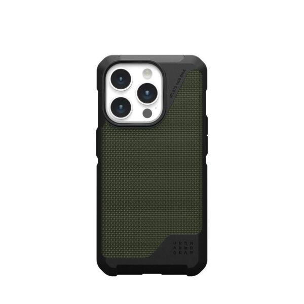 (UAG) Urban Armor Gear Metropolis LT case compatible with MagSafe for IPHONE 15 PRO kevlar olive – Bild 3