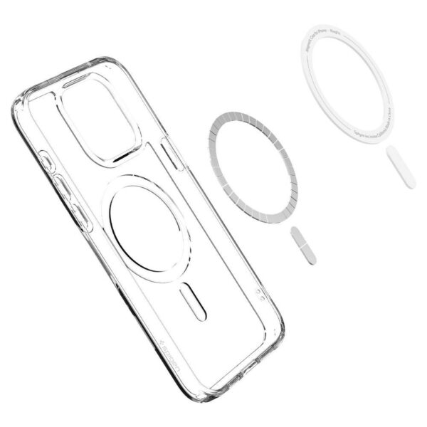 SPIGEN case ULTRA HYBRID MAG compatible with MagSafe for IPHONE 15 Pro white – Bild 2
