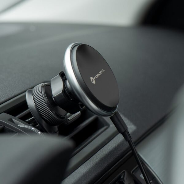 FORCELL car holder to center console/window with wireless charging support MagSafe 15W HS2 – Bild 2