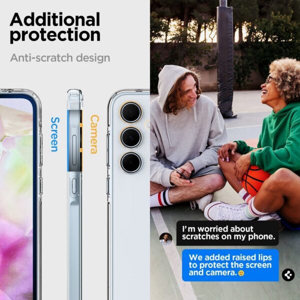 SPIGEN case ULTRA HYBRID for SAMSUNG A35 5G transparent – Bild 4