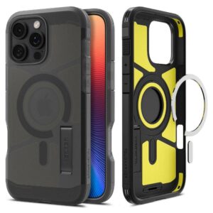 SPIGEN case TOUGH ARMOR MAG compatible with MagSafe for IPHONE 16 Pro Max frost black