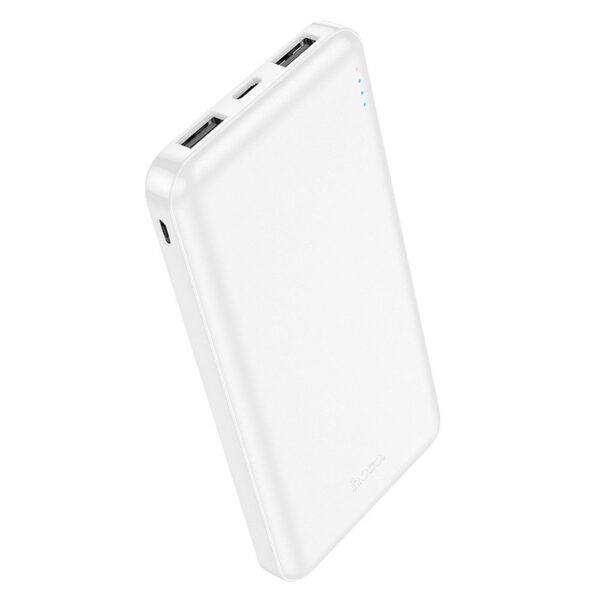 HOCO powerbank 10 000 mAh 2,1A J100 white