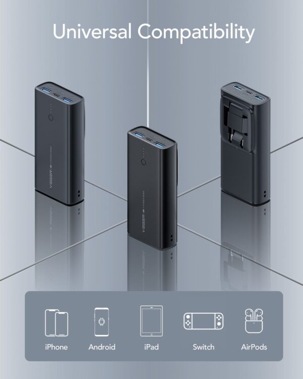VEGER powerbank 10 000 mAh PD QC3.0 20W ACE100 (W1146) black – Bild 5