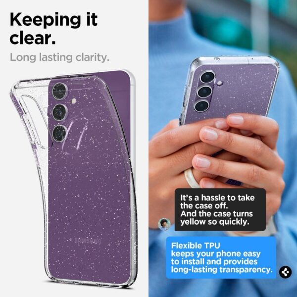 SPIGEN case LIQUID CRYSTAL for SAMSUNG S23 FE glitter crystal – Bild 4