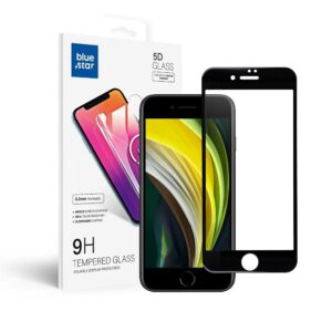Tempered Glass Blue Star - APP IPHONE 7/8/SE 2020 5D Full Cover black