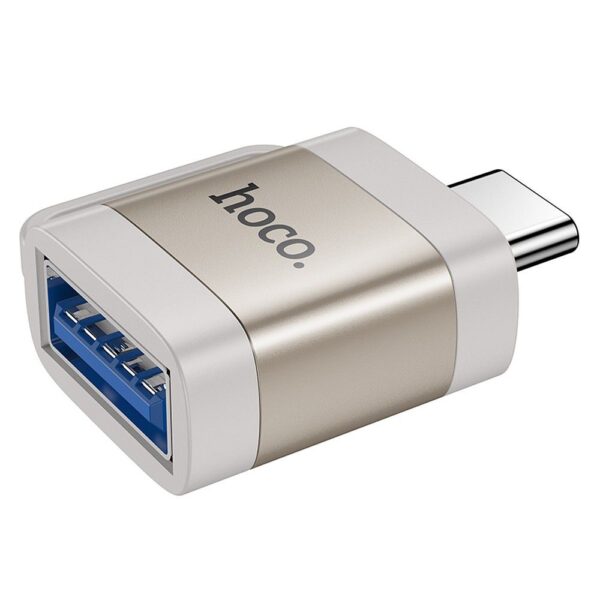 HOCO adapter OTG Type C (male) to USB A (female) 3A UA31C gray – Bild 3