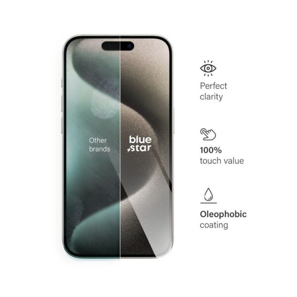 Tempered Glass Blue Star - IPHONE 15 Pro – Bild 3