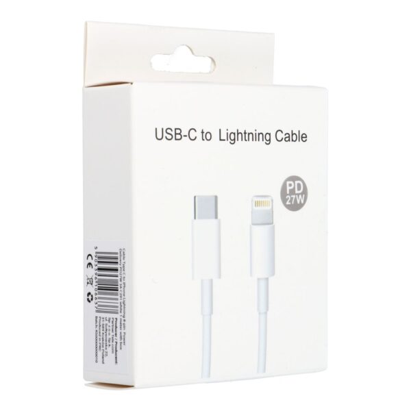Cable Type C to Lightning PD 3A 27W C291 BOX 1 m white – Bild 2