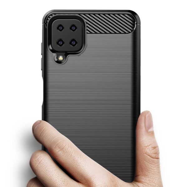CARBON case for SAMSUNG A12 black – Bild 2