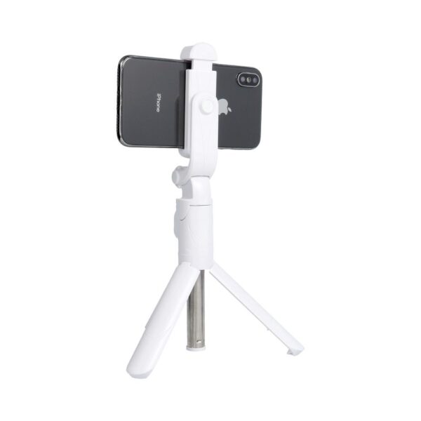 Combo selfie stick with tripod and remote control bluetooth white SSTR-12 – Bild 5