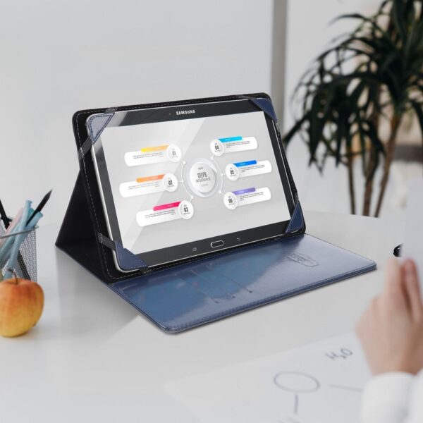 BLUN universal case for tablets 10" (UNT) blue – Bild 3