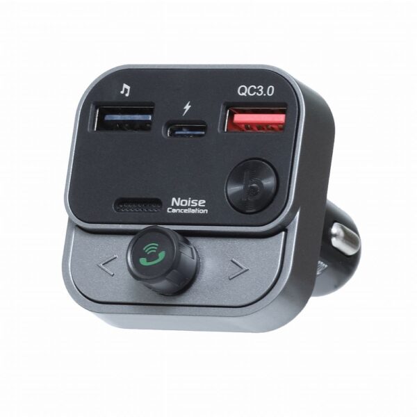 ART transmiter FM bluetooth 5.0 + USB A QC3.0 + Typ C (total 30W) FM-84B black – Bild 3