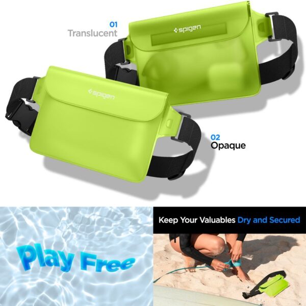 SPIGEN A620 Universal Waterproof Waist bag 2-pack cactus green – Bild 4
