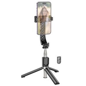 HOCO selfie stick with bluetooth remote control tripod K20 black