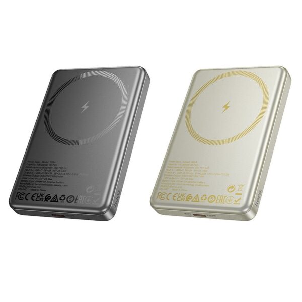 HOCO powerbank 10 000 mAh compatible with MagSafe PD QC 2A 20W Q26A titanium gold – Bild 5