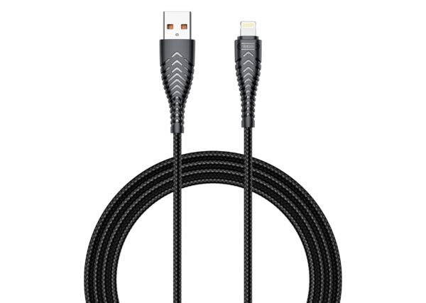 VEGER cable USB A to Lightning 2,4A V105 1,2 m black
