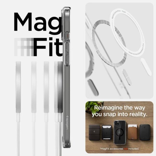 SPIGEN case ULTRA HYBRID MAG compatible with MagSafe for IPHONE 16 black – Bild 2
