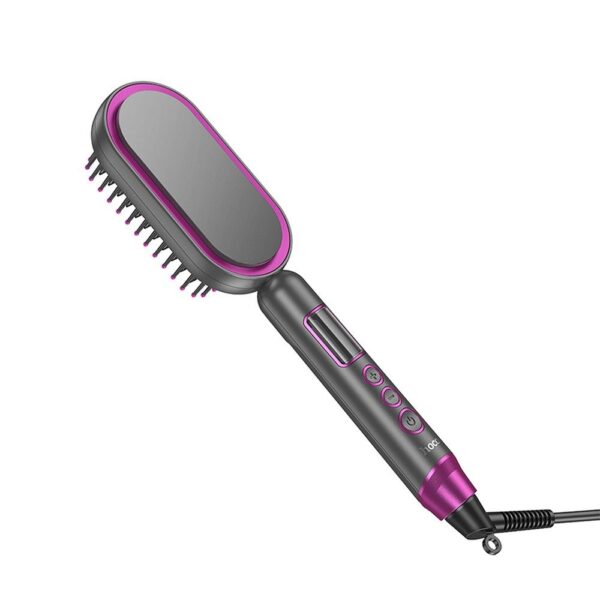HOCO electric straightening hair comb with digital display HP44 rose red – Bild 4