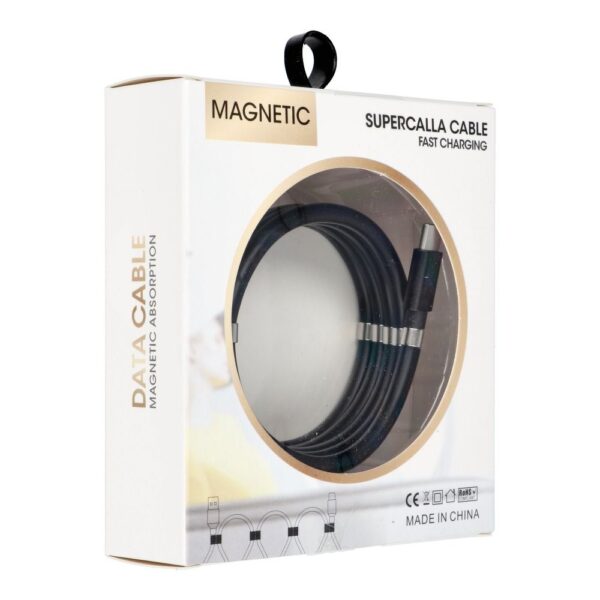 Cable Type C to Type C PD 3A 60W C676 with magnets 1 m black – Bild 5