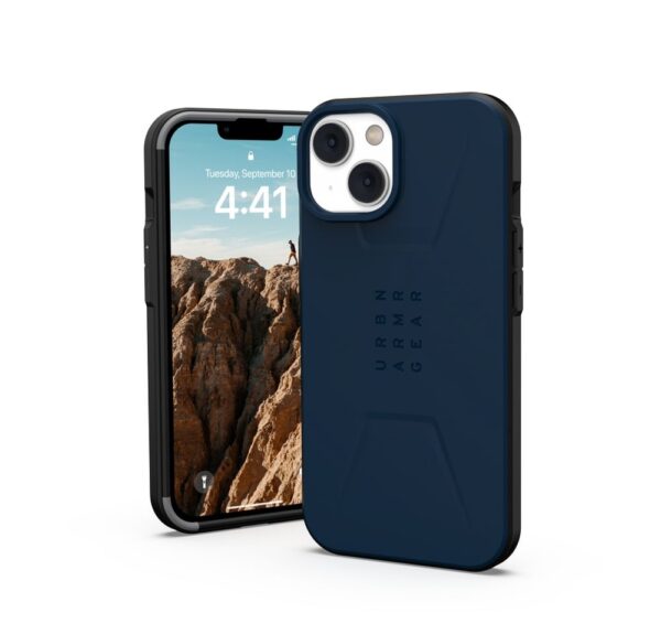 ( UAG ) Urban Armor Gear Civilian case for IPHONE 14 compatible with MagSafe navy – Bild 2