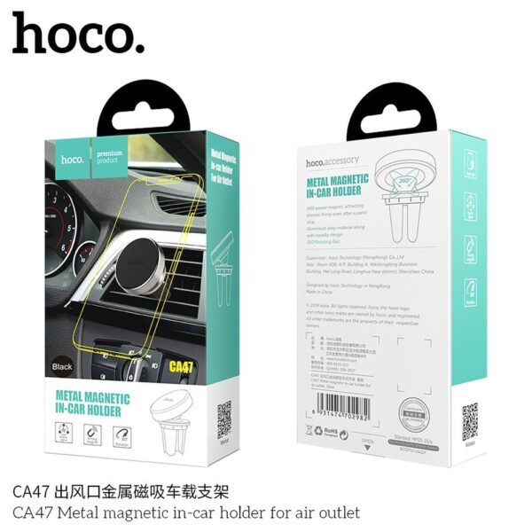 HOCO magnetic car holder for air vent CA47 metal black – Bild 4