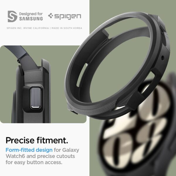 SPIGEN case LIQUID AIR for SAMSUNG Galaxy Watch 6 (40 mm) matte black – Bild 3