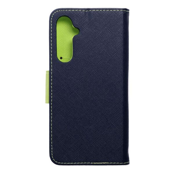 FANCY Book case for SAMSUNG S23 FE navy / lime – Bild 5