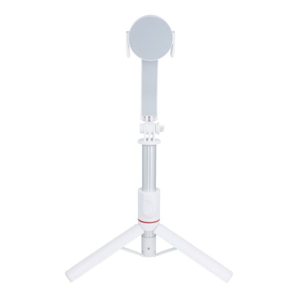 Combo selfie stick with tripod and remote control bluetooth compatybile with MagSafe SSTR-C09 white