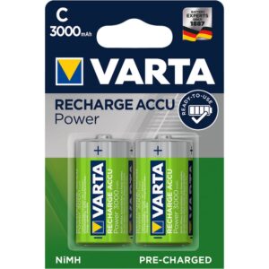VARTA rechargeable battery R14 (Type C) 3000 mAh Accu Power 2 pcs