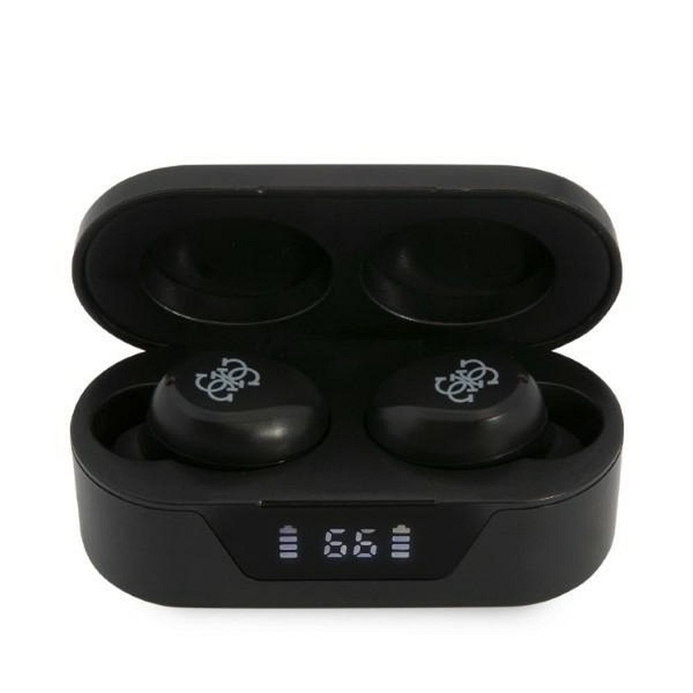 Bluetooth Earphones Stereo TWS GUESS Digital BT5 Classic with docking station / black (GUTWST31EK) – Bild 4