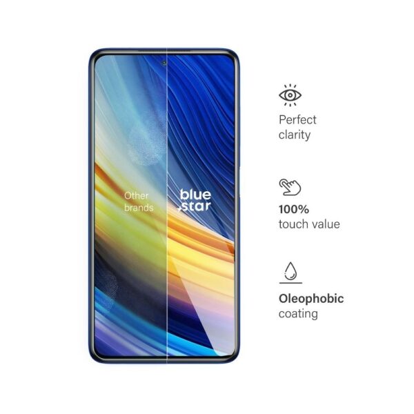 Tempered Glass Blue Star - XIAOMIO Poco X3 Pro – Bild 3