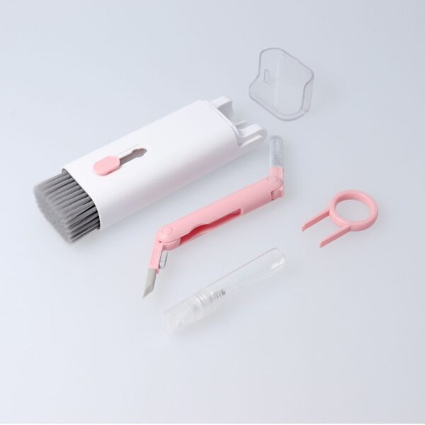 Cleaning kit for keybords / earphones / headphones / mobile pink – Bild 2
