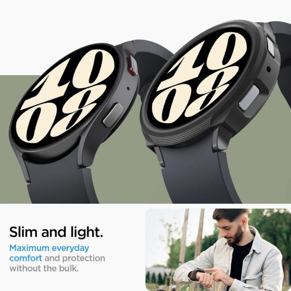 SPIGEN case LIQUID AIR for SAMSUNG Galaxy Watch 6 (40 mm) matte black – Bild 2