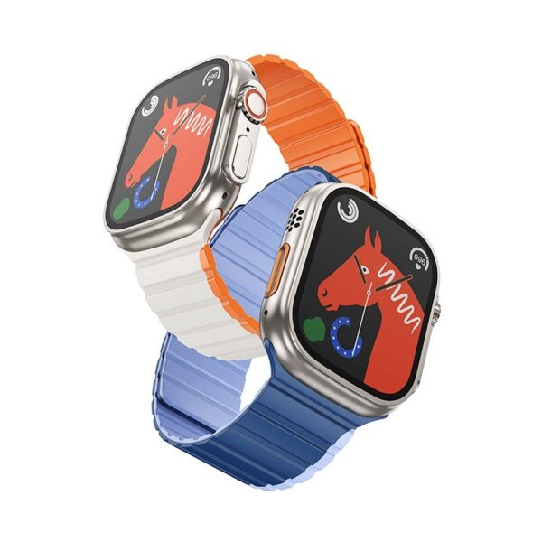 HOCO strap for Apple Watch 38 / 40 / 41 mm AS102 starlight with orange – Bild 2