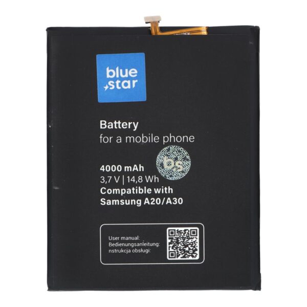 BLUE STAR PREMIUM battery for SAMSUNG A20 / A30 / A30S / A50 4000 mAh