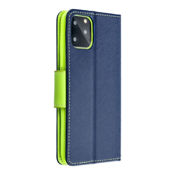 FANCY Book case for MOTOROLA MOTO G84 navy / lime – Bild 4